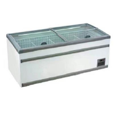 China Single-temperature Green&health supermarket combined fish meat display island freezer for sale