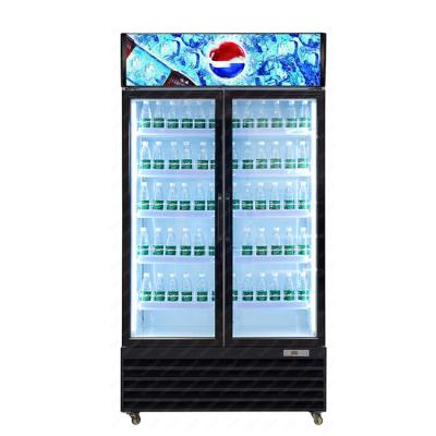 China Single-temperature Commercial Slide Upright Showcase Three Door Display Pepsi Glass Beverage Fridge for sale