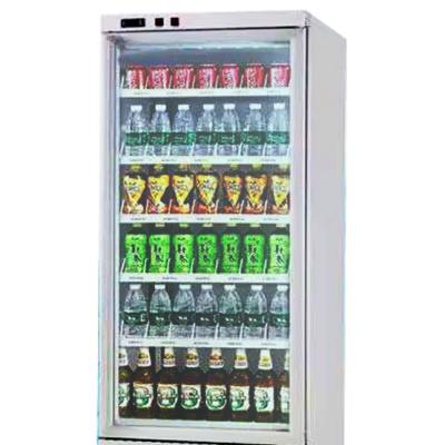 China Single-Temperature Glass Door Drink Fridge Cooler in North America Upright Beverage Chiller Display for sale