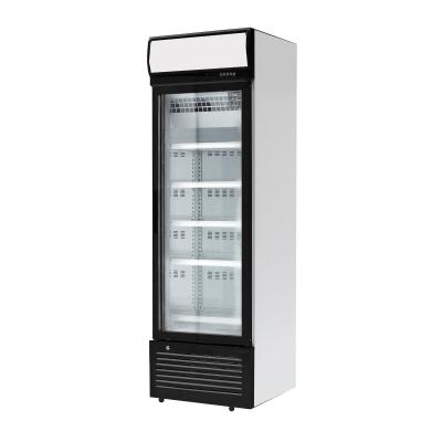 China Single-temperature Straight Single Glass Beverage Glass Beer Supermarket Shop Cooler Door Refrigerator / Freezer Cooling Manufacturer for sale