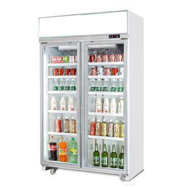 China Commercial Single-temperature Supermarkets Fan Cooling Upright Vertical Refrigerator Freezer / Beverage Display Refrigeration Equipment for sale