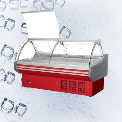 China Commercial Single-temperature Butchery Butcher Shop Equipment Freezer Fridge Meat Display Fridge for sale