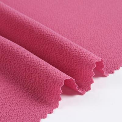 China Stretch 75d Woven Dye Stretch 97% Plain Polyester 3% Spandex Blend Crepe Chiffon Fabric for sale