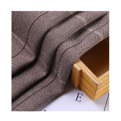 China Custom wholesale 280GSM hot sale polyester/cotton plaid silk knitted raw material fabric for coat for sale