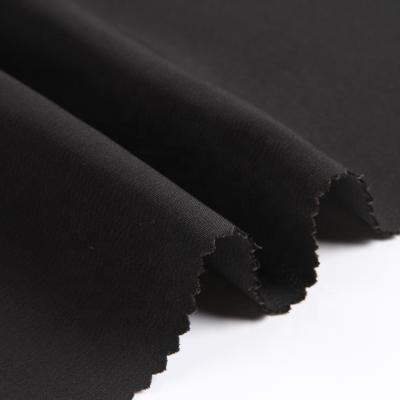 China Lightweight Double Faced Double Faced Apparel Textile Fabric Plain Dye Woven 100% Polyester For Dress Or Pants for sale