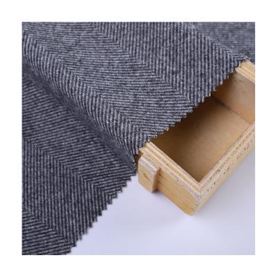 China Wholesale Custom Stretch 450GSM Porcelain Twill Herringbone Silk Knitted Fabric 100% Polyester Textile For Apparel for sale