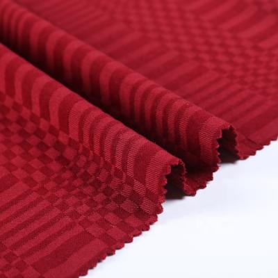 China Stretch 10s R/N/SP 250GSM Rayon Spandex Plain Nylon Dye Woven Jacquard Grosgrain Fabric For Pants Or Dress for sale