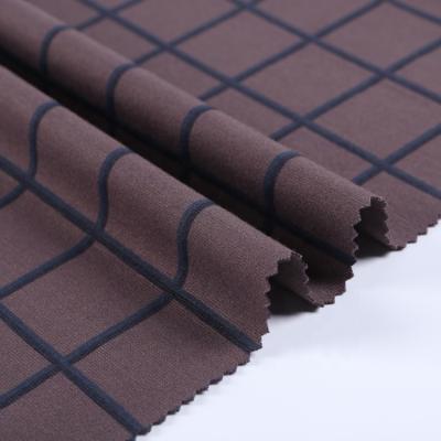 China Stretch 50s R/N/SP 250GSM Plain Dye Knitted Print Ponte De Roma Material Fabric For Clothes Pants for sale