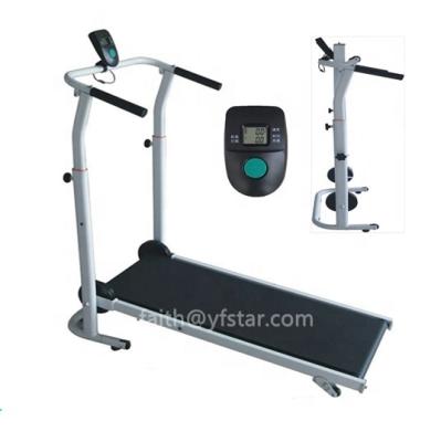 China No Home Assembling Manual Walking Treadmill With LED Screen Mini Folding Running Machine for sale