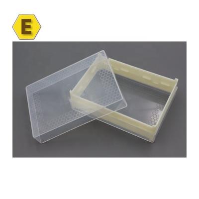 China Bee farm 500g honey cassettes honey comb translucent plastic boxes for sale for sale