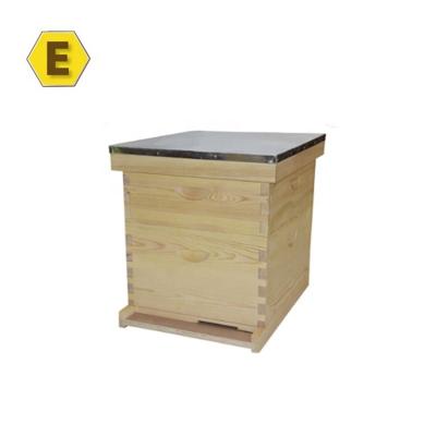 China Bee Farm China Fir Wood Langstroth Hive Double Layers Unmounted Commercial Bee Hoard Honey Bee Box for sale