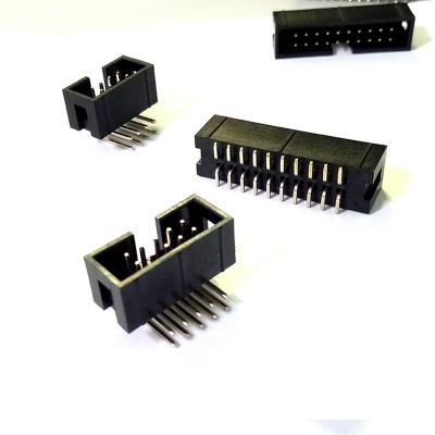 China Other 2.54mm Pitch Double Row Box Header Right Angle Box Header Connector for sale