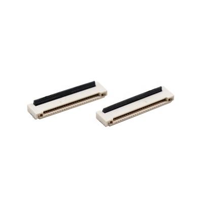 China ZIF Touch H1.5mm FFC/FPC Tablet PCs 0.5mm Pitch SMT Horizontal Type Dual Connector for sale