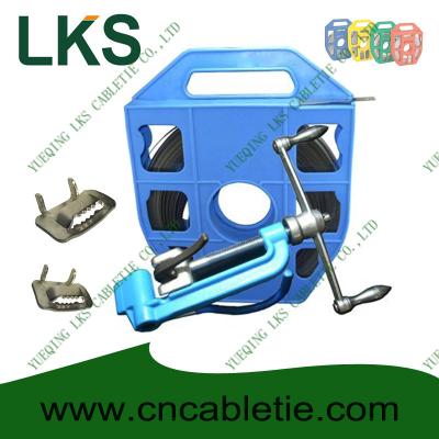 China La banda que ata con correa inoxidable de la serie LKS-B1 con la hebilla del Oído-Lokt y LKA diseñan la herramienta de las bandas en venta