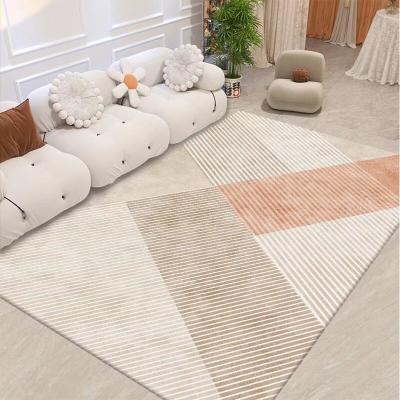 China Heating Method Graphene Heating Blended Hand Tufted Modern Art Silk Carpet and Rug for Home for sale