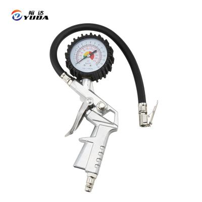 China Metal Body Dial Car Tire Inflator Pressure Gas Multi-Heavy Duty Gauge Set Auto Repair Tools for sale