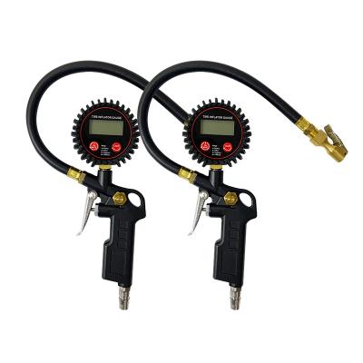 China Digital Car Tire Inflator Heavy Duty Pressure Gauge Set OEM Auto Tools YD-615D for sale