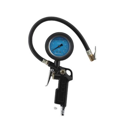 China Metal tire air pressure gauge metal body dial OIL tire inflator for sale