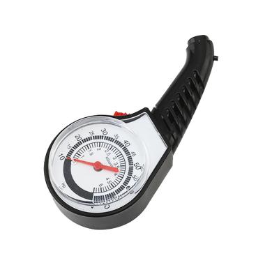 China Small dial plastic plastic truck tire pressure gauge10-50psi and0.5-3.5kg/cm2 for sale