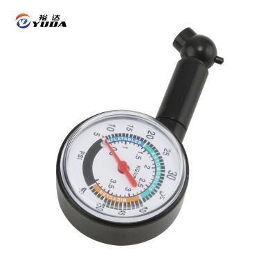 China cheap hot saleing plastic tire pressure dial plastic gauge10-50psi or 10-100psi for sale