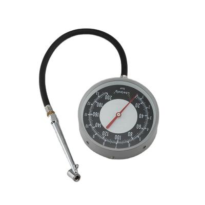 China Mini Portable Metal Tire Air Pressure Gauge Metal Body Dial Tire Gauge for sale