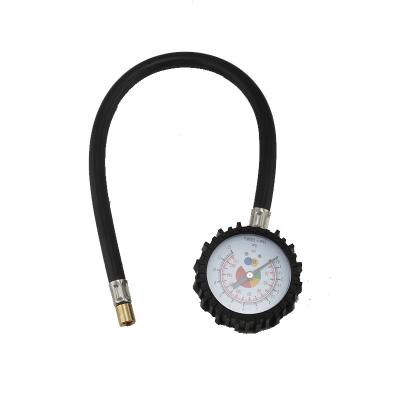 China Mini Portable Metal Tire Air Pressure Gauge Metal Body Dial Tire Gauge for sale