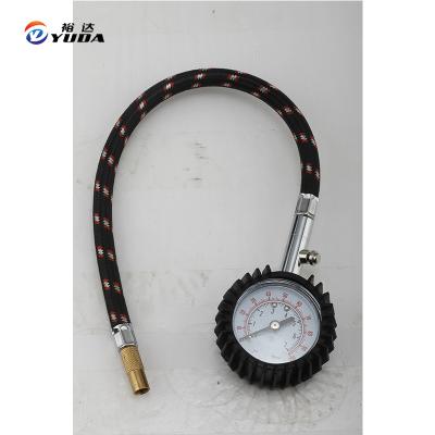 China Mini Portable Metal Tire Air Pressure Gauge Metal Body Dial Tire Gauge for sale