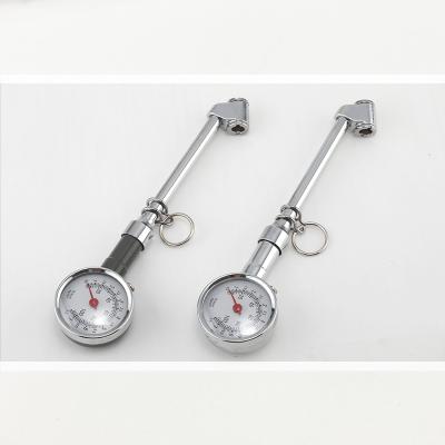 China Mini Portable Metal Tire Air Pressure Gauge Metal Body Dial Tire Gauge for sale