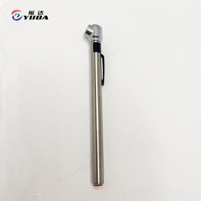 China mental /palstic pencil tire air pressure gauge 0-75psi miscellaneous tire gauges air gauge 14.3*1.8*1.3CM for sale