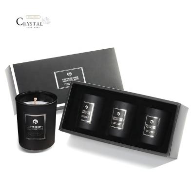 China Wholesale Modern Customized Luxury Scented Candles Crystal Clear Flower Fragrance Soybean For Home Office Hotel Decoration for sale