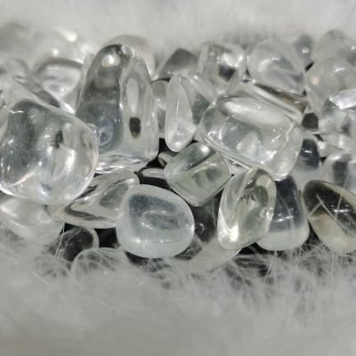 China Wholesale Natural Energy Crystal Healing Clear Quartz Tumbled Polished Stones from Europe for Wicca, Reiki for sale