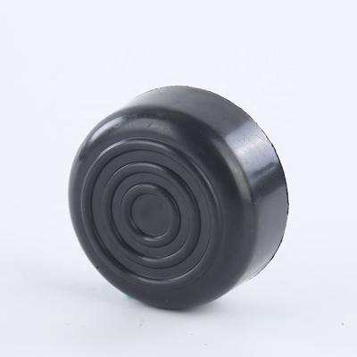 China 2022 Modern Most Popular Round Black Plastic Furniture Cabinet Table Leveling Feet For Chair Sofa Legs for sale