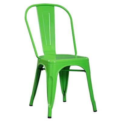 China Tolixs Industrial Cheap Chair For Rustic Industrial Bar Chair Restaurant Marais Iron Vintage Green Cafe Dining Chair Wholesale Price for sale