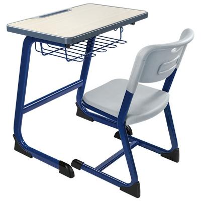 China Hot Sale Modern School Furniture Student Kids Childrens Single Desk And Chair Set for sale