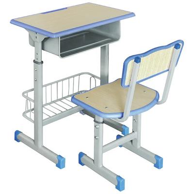 China Modern School Furniture Training Classroom Kids Study Chair And Desk With Bookshelf for sale