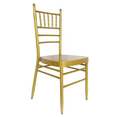 China Contemporary Commerical Metal Wedding Chivari Event Gold Chiavari Chair Tiffanychairs for sale