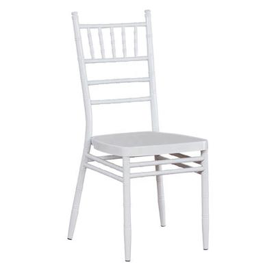 China Contemporary Factory Outlet Chiavari White Metal Wedding Chivari Chairs For Events for sale