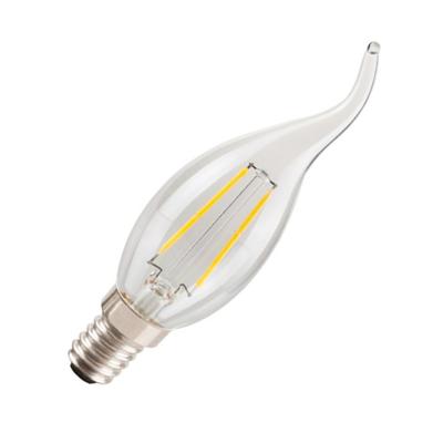 China Residential 2w 4w C35 Folding Led Filament Bulb Light Base E14 Glass Cover For Indoor Lamp for sale