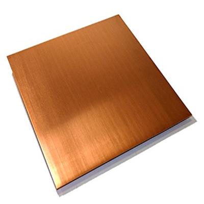 China Pure copper plate C10100 C10200 C10300 copper plate 0.5mm 2mm 1mm 5mm thick 99% of electronics industry transportation industry 4x8 for sale