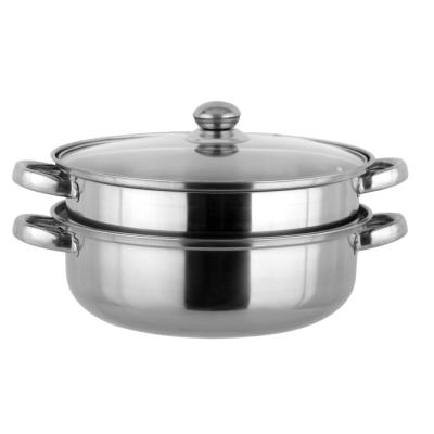 China Factory Price Hot Sales 28cm Viable Running Pots Multi-Layers Steaming Pot Stainless Steel For Cooking Food Quick To Prepare for sale