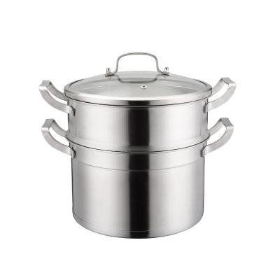 China Behrens Sustainable Luxury German Stainless Steel Stock Cookwaresets Steam Cooking Pot For Home And Hotel for sale