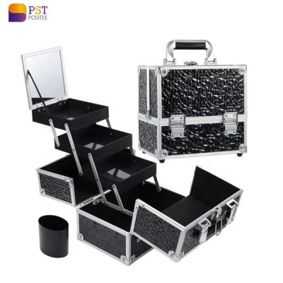 China Fashion High Quality Professional Hairdresser Cosmetics Beauty Makeup Train Artist Aluminum Case for sale