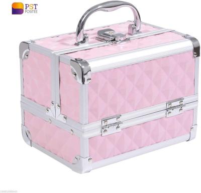 China Professional OEM Train Fashion Portable Hard Makeup Case Aluminum Cosmetic Case Beauty Box for sale