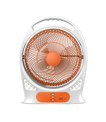 China Outdoor AC/DC Rechargeable Electric Emergency Box Fan Table Fan for sale