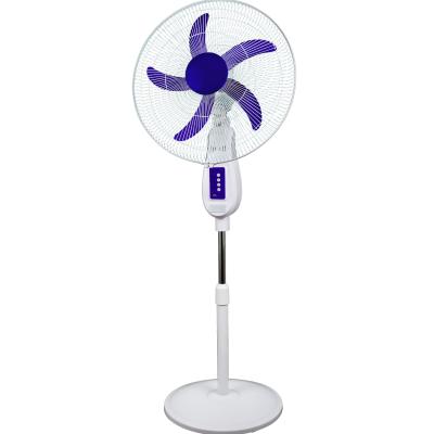 China Phone Charger/USB DC Input Remote China AC/DC Electric Fan/Night Light 18 Inch Rechargeable Stand Fan With Remote Control for sale