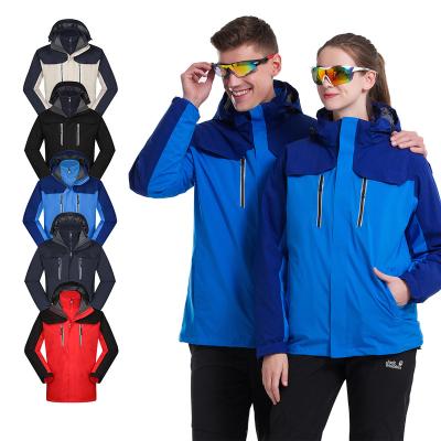 China Custom Hooded Function Anorak Jacket Outdoor Waterproof Detachable Two Piece Set QUICK DRY Jacket For Men for sale