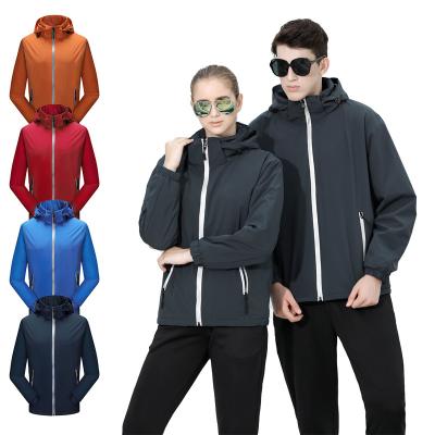 China Waterproof Men's Windproof Waterproof Fleece Reflect Lightweight Outdoor Jacket Custom LOGO Zip Up SoftShell Jacket for sale