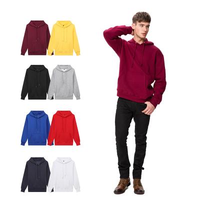 China Wholesale Anti-pilling Men's Pullover Hoodies Knitting Full Color Custom LOGO for sale