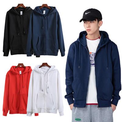 China Custom Logo Printing Graphic Men's Winter Fleece Zipper Anti-Shrink Wholesale Hoodies Zipper Hoodie For Men for sale