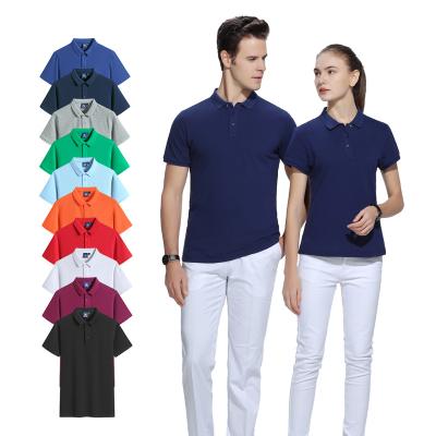 China OEM Wholesale Custom T-shirts Breathable 100% Sleeve Polo Shirt LOGO Printing Cotton Short Men's Uniform Polo Shirt for sale